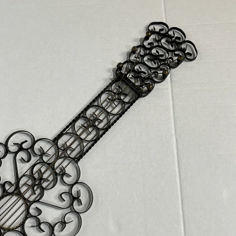 Vintage Guitar Metal Scrollwork Wall‎ Hanging Decoration 27
